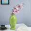 Solid Green Color Long Flower Vase