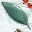 Teal Tropic Ceramic Leaf Platter - The Golden Theory
