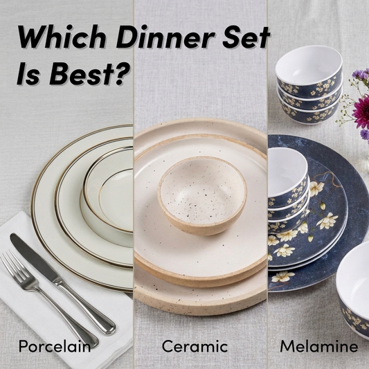 Which Dinner Set is Best? Melamine vs Ceramic vs Porcelain Explained
