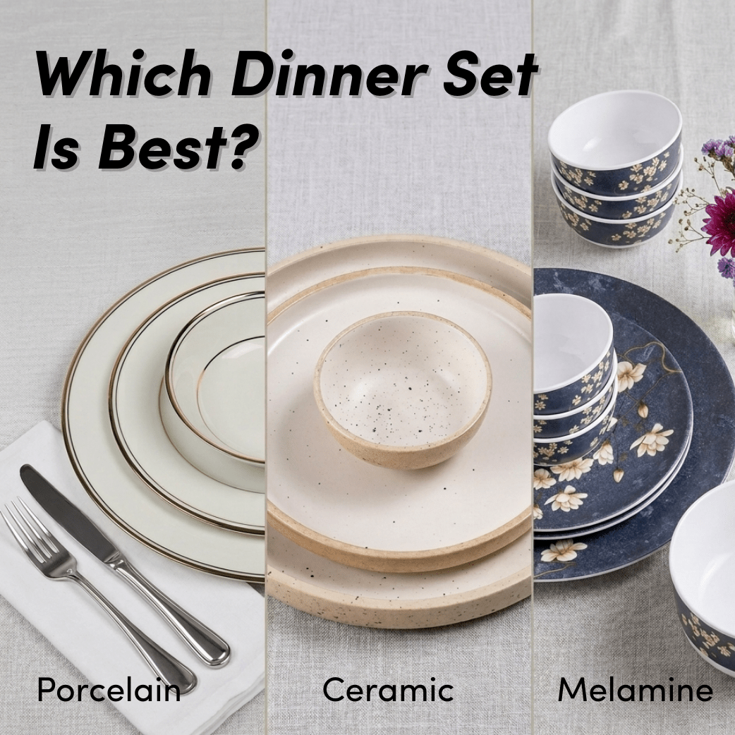 Which Dinner Set is Best? Melamine vs Ceramic vs Porcelain Explained - The Golden Theory