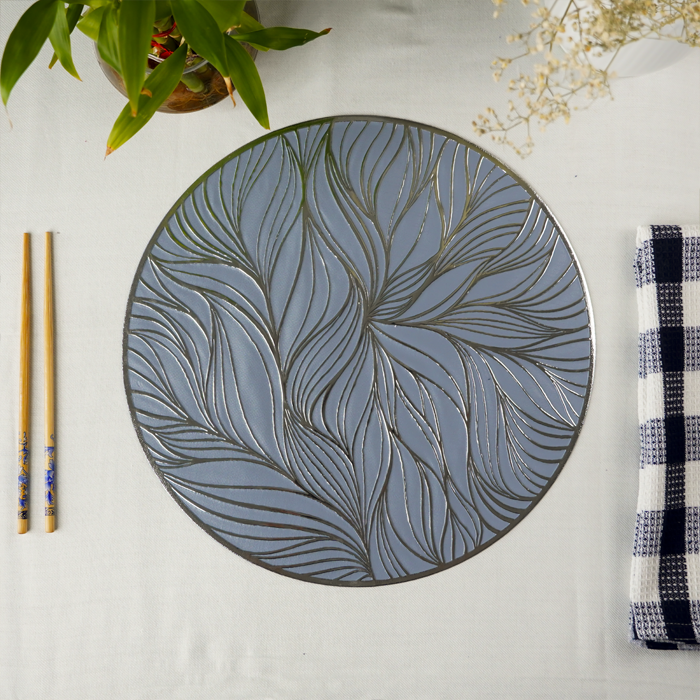 Blue Sleek Table Covering | Set of 2,6 Main image