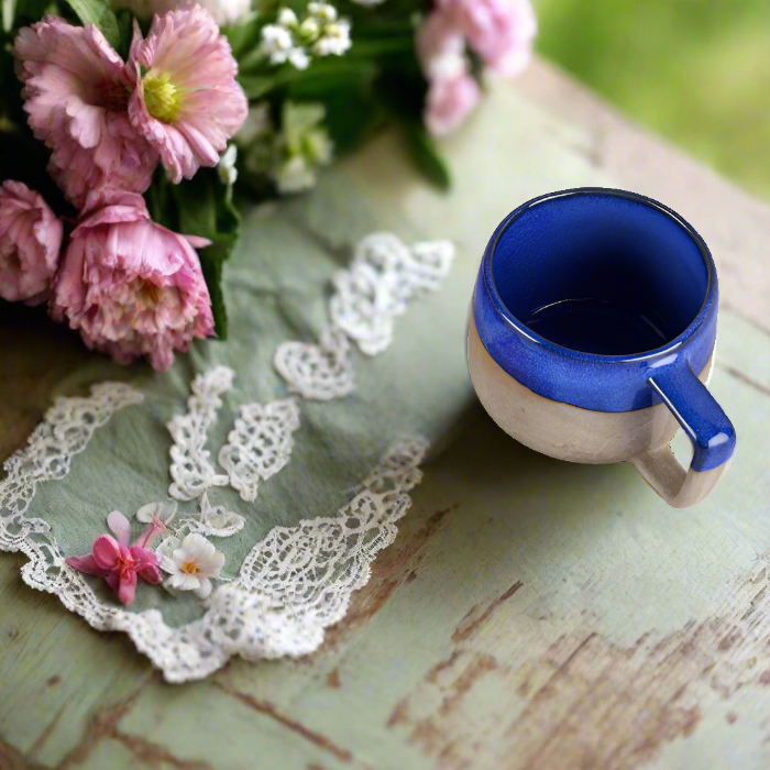 Burnt Blue Ceramic Mug