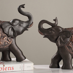 European Elephant Decoration Figurine | Set of 2