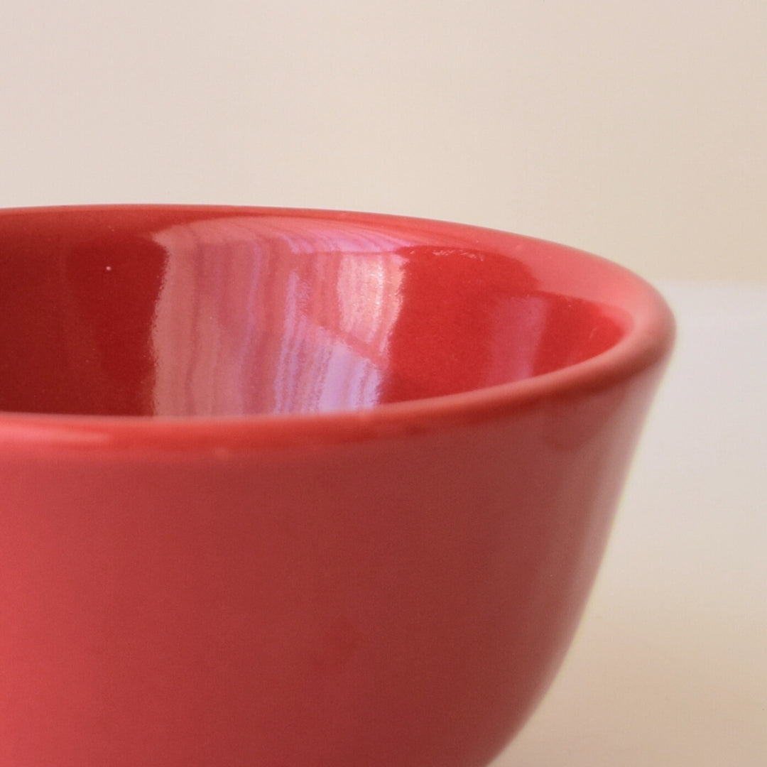 Red Ceramic Small Bowl | Set of 2