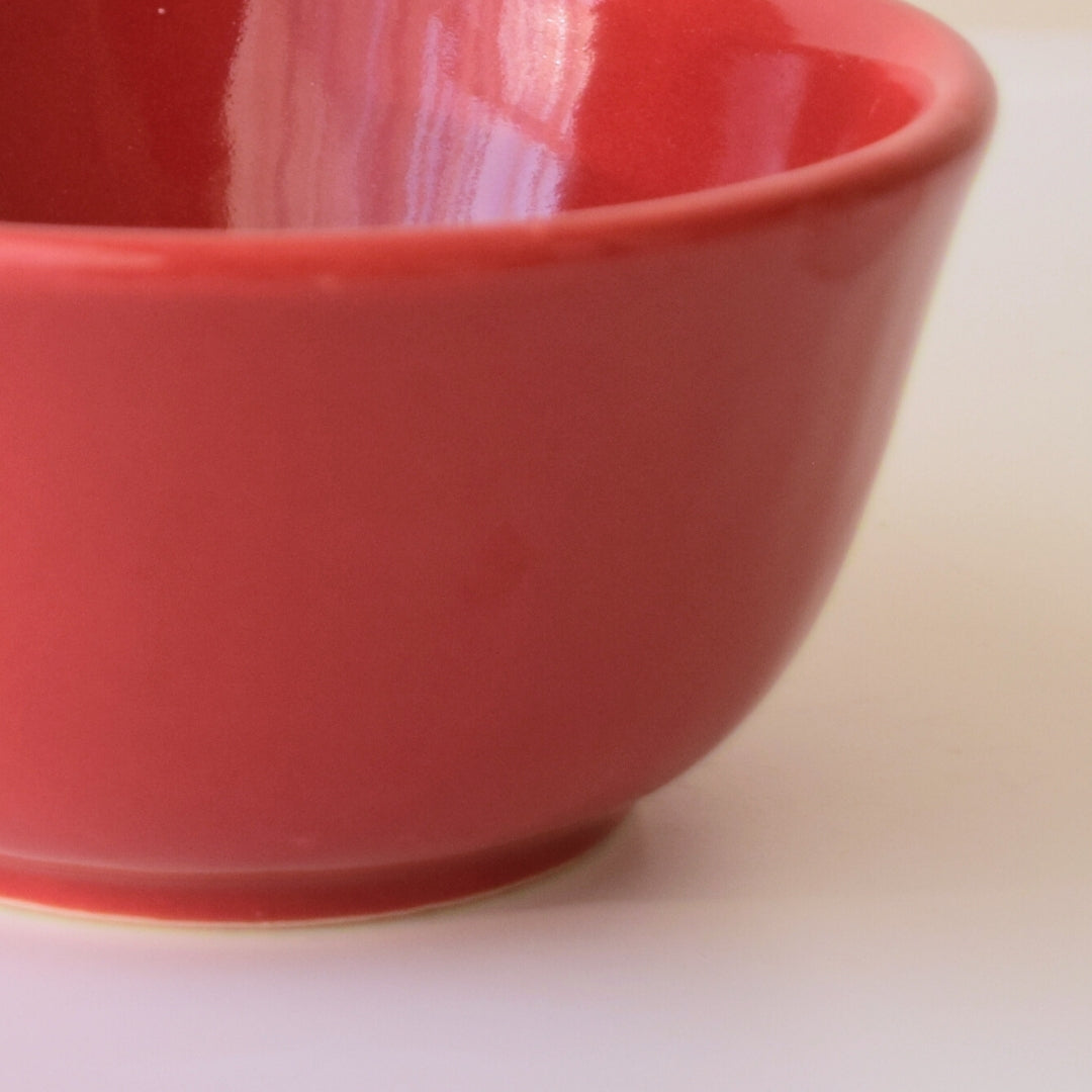 Red Ceramic Small Bowl | Set of 2