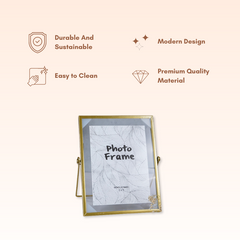 Gold Photo Frame with Stand