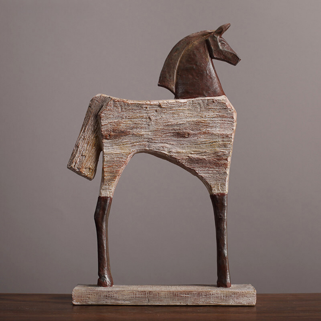 Rustic Horsewood Showpiece Main image