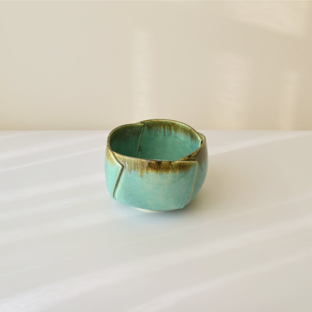 Green Ceramic Serving Bowl