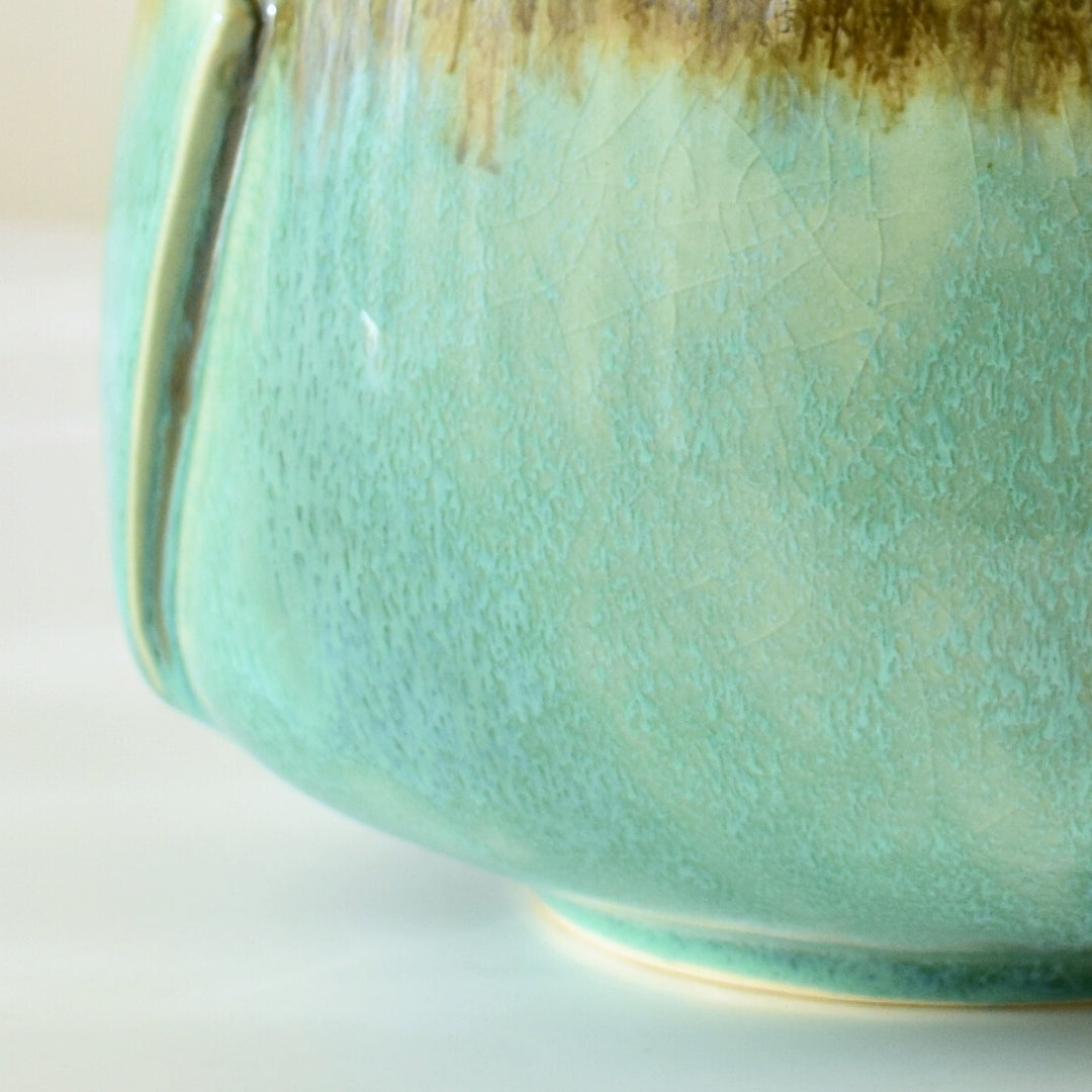 Green Ceramic Serving Bowl