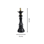 Black and Gold Chess King Sculpture