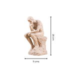 Natural Stone Finish Thinking Man Sculpture