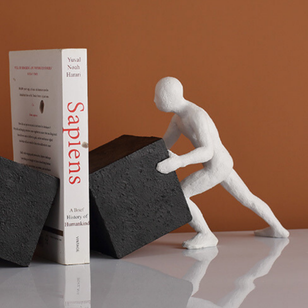 Black and White Resin Bookend Secondary image