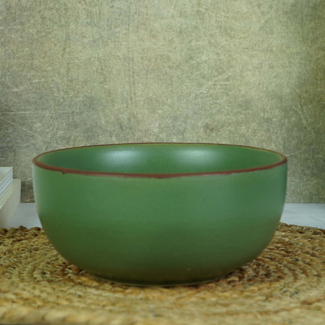 Olive Green Ceramic Essential Serving Bowl