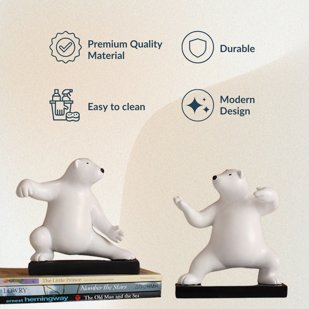 Polar Bear Figurines | Set of 2