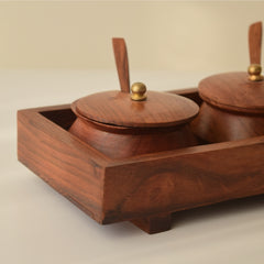 Wooden Chutney Box - Set of 2