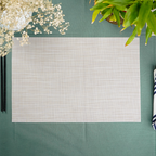 Beige Solid Table Mats | Set of 2,4,6