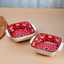 Red and White Mandala Ceramic Baking Dish