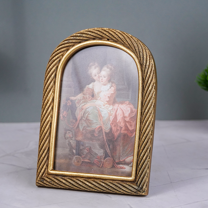 Gold Rope Vintage Frame  - Large