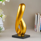 Gold Infinity Loop Sculpture
