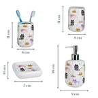 Cat Bathroom Set Kids Themed Bath Accessories