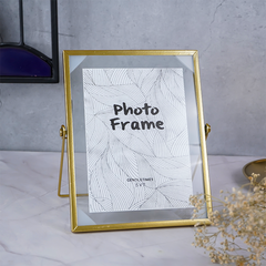 Gold Photo Frame with Stand