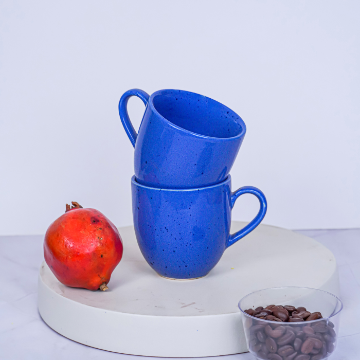 Speckled Blue Ceramic Mug