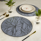 Blue Sleek Table Covering | Set of 2,6