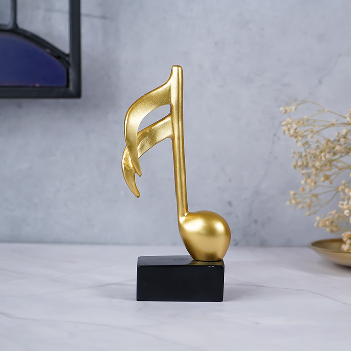 Gold Musical Note Artifact