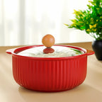 Red Ceramic Casserole