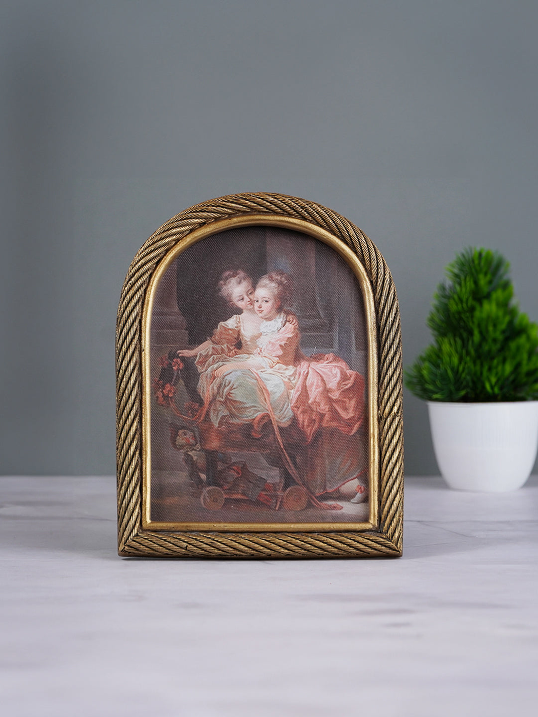Gold Rope Vintage Frame  - Large Main image
