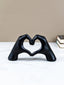 Black Heart Hands Figurine