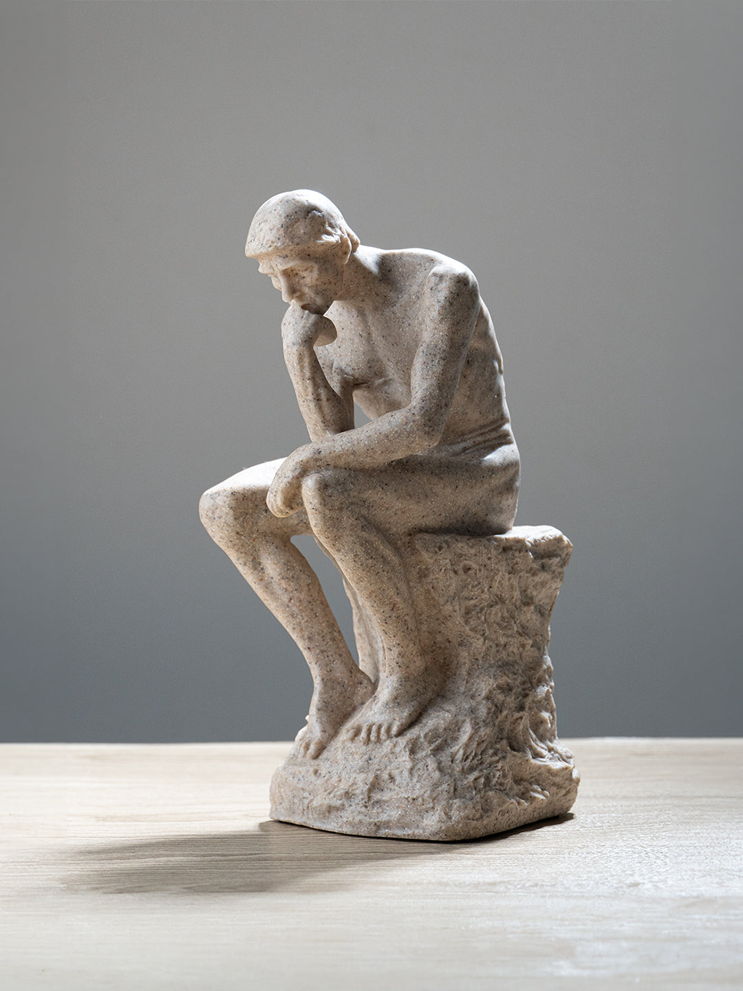 Natural Stone Finish Thinking Man Sculpture Main image