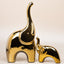 2 pcs Golden Cartoon Elephant for Living Room - The Golden Theory