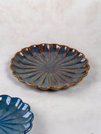2-Piece Scalloped Ceramic Serving Platter Set - The Golden Theory