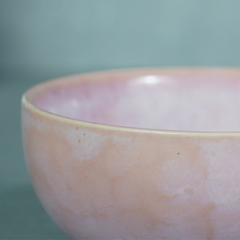 Pink Ceramic Pearl Palette Bowl | Set of 2