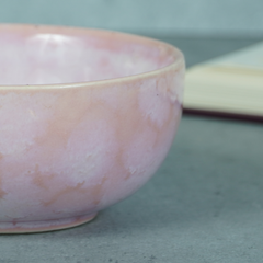 Pink Ceramic Pearl Palette Bowl | Set of 2