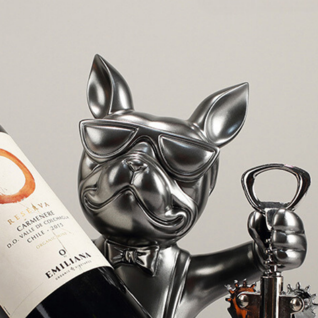 Sitting Dog Bottle Holder with Opener