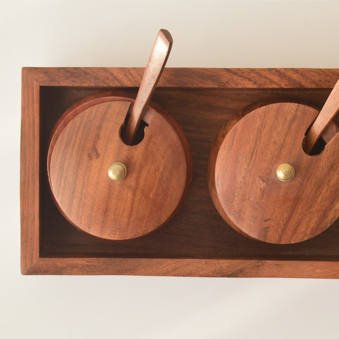 Wooden Chutney Box - Set of 2