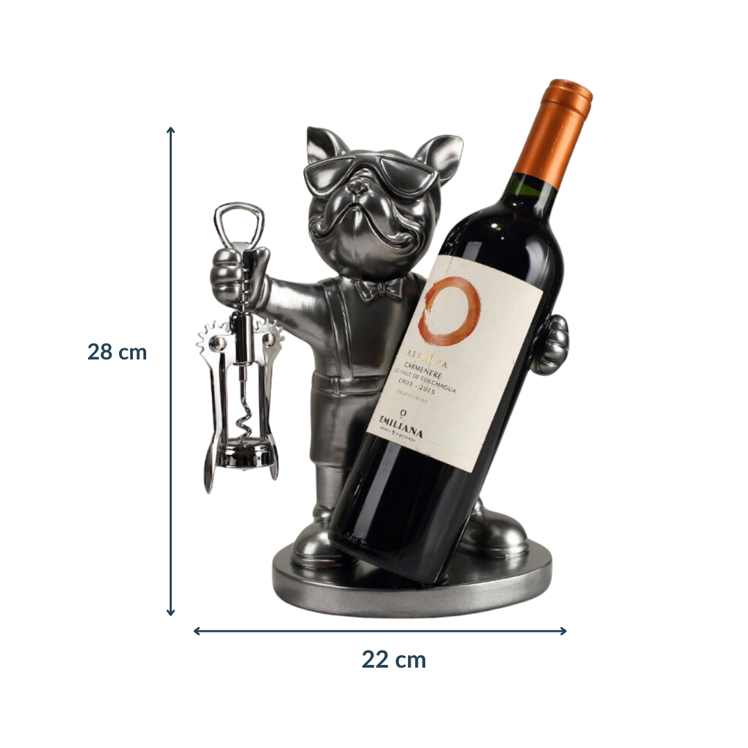 Standing Dog Bottle Holder with Opener