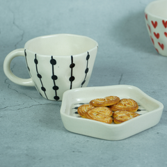 Dot Link Cup and Saucer