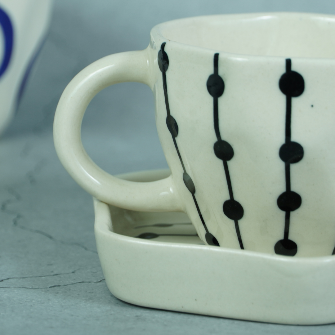 Dot Link Cup and Saucer