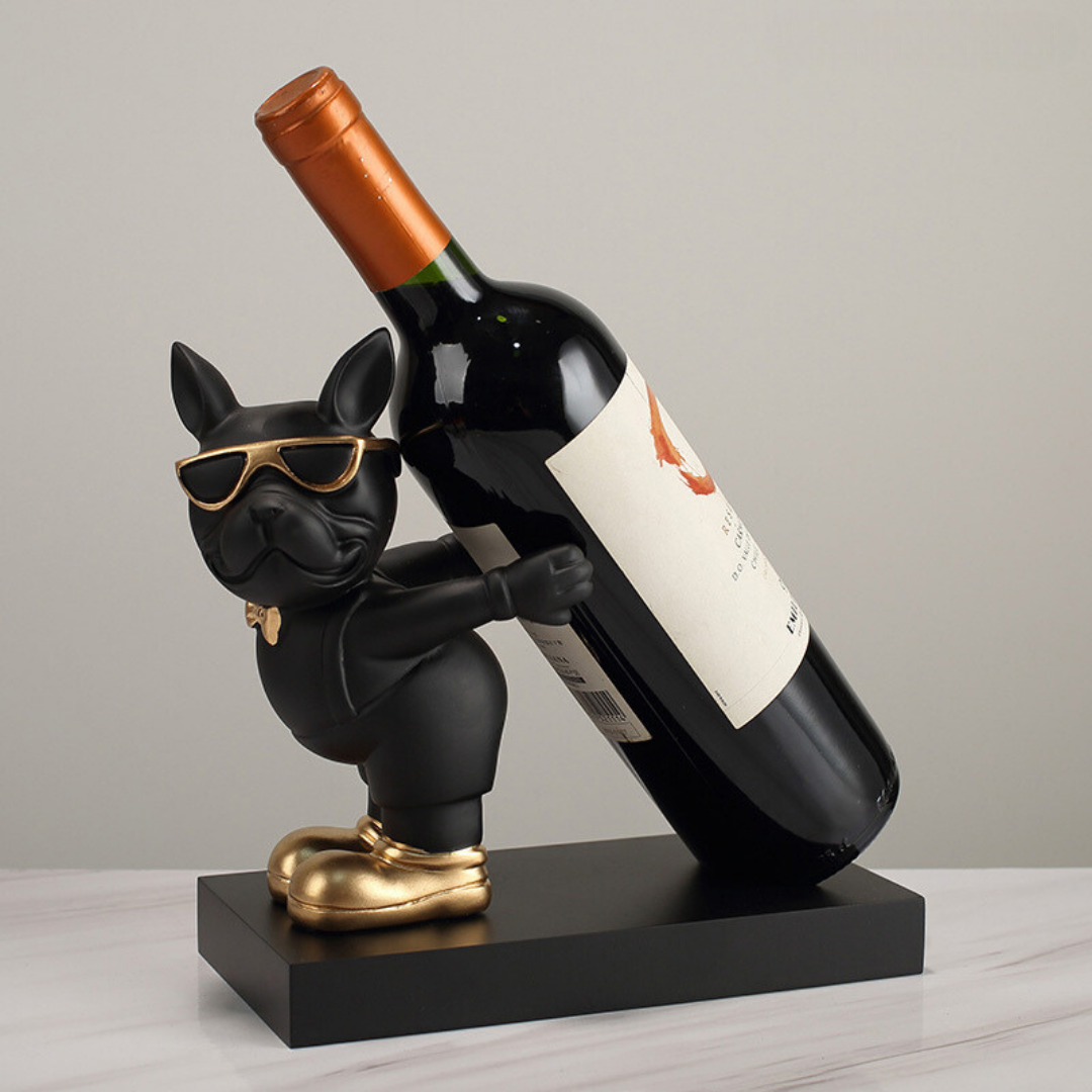 Black Sassy Paws Wine Holder