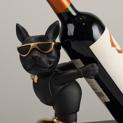 Black Sassy Paws Wine Holder