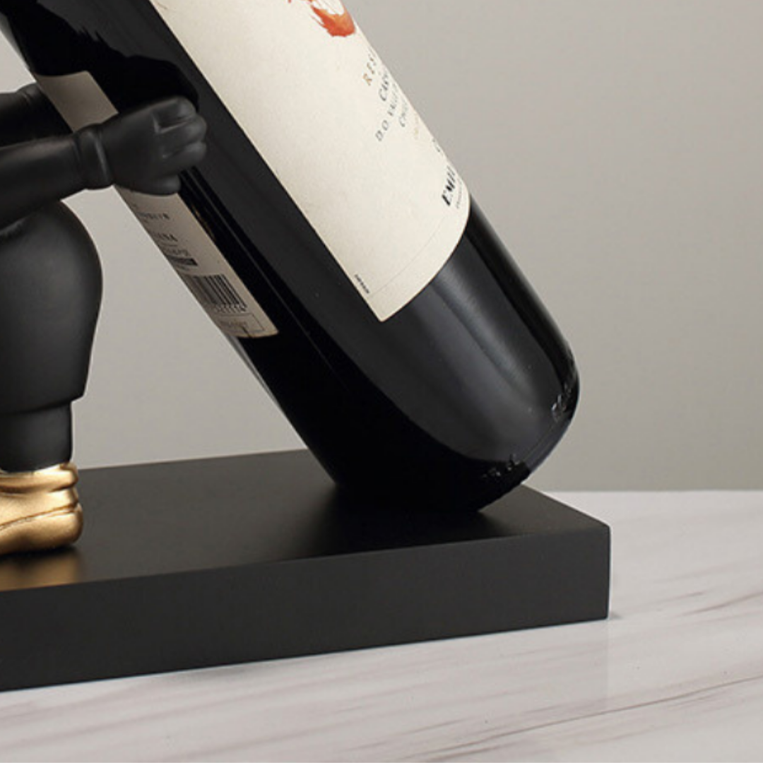 Black Sassy Paws Wine Holder