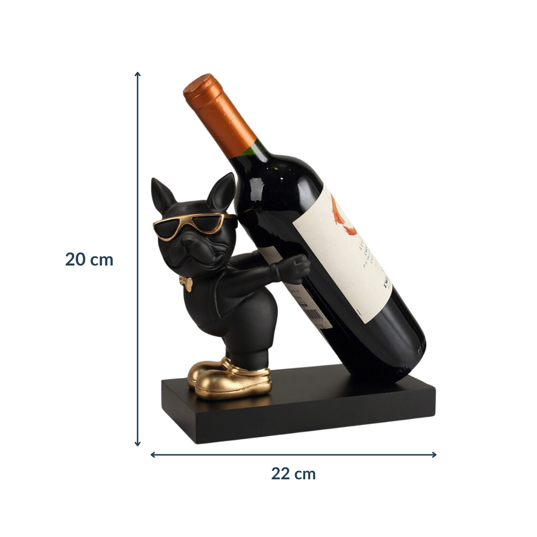 Black Sassy Paws Wine Holder