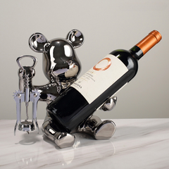 Relaxing Dog Wine Holder with Opener