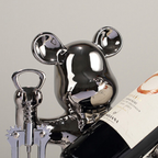 Relaxing Dog Wine Holder with Opener