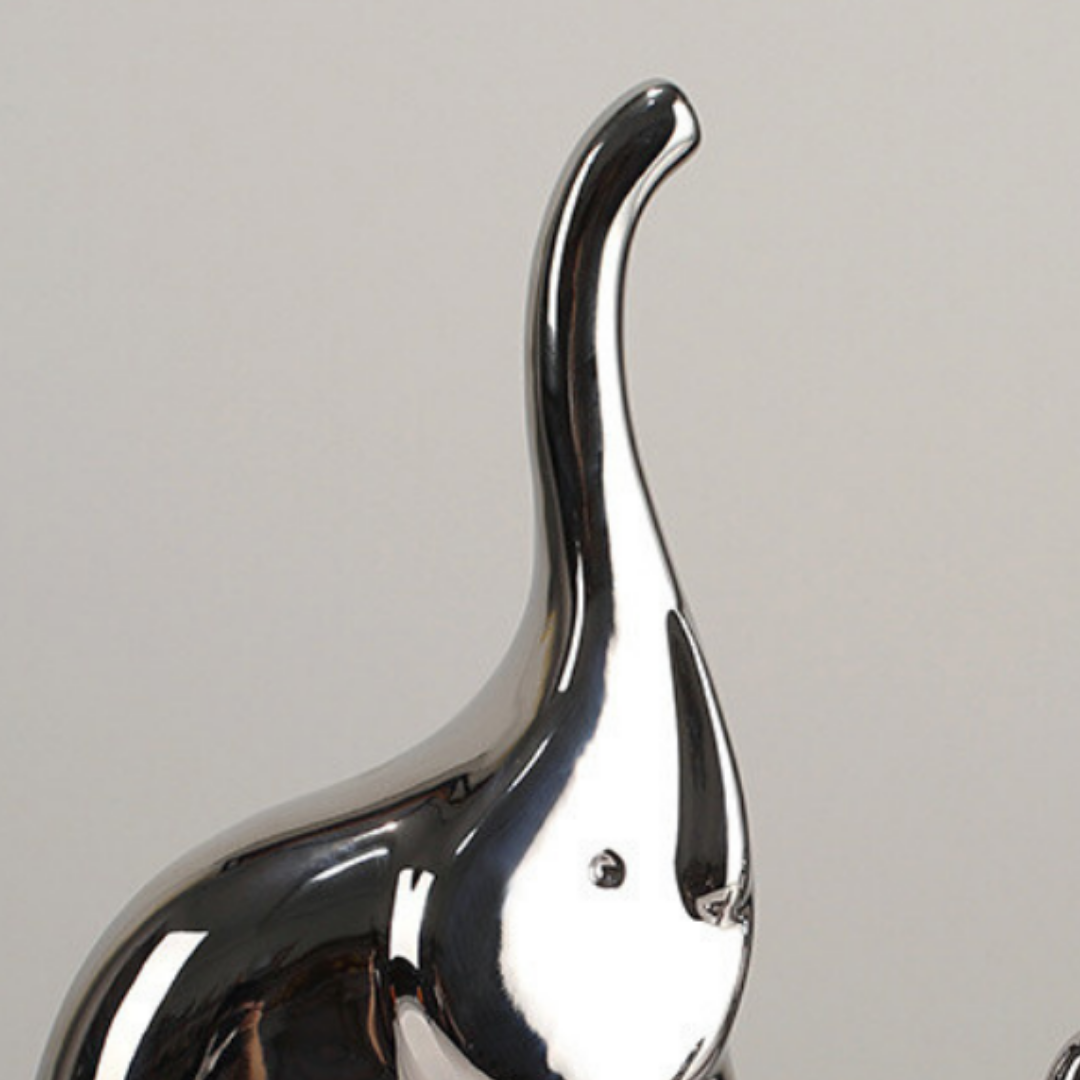 3 pcs Ceramic Cartoon Elephant for Living Room Secondary image