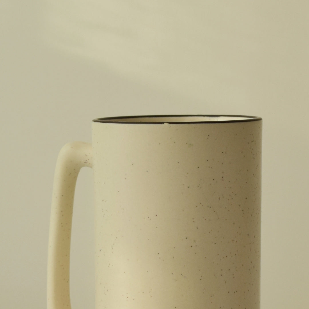 Marble White Ceramic Beer Mug