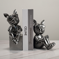 Silver Bulldog Book Rests